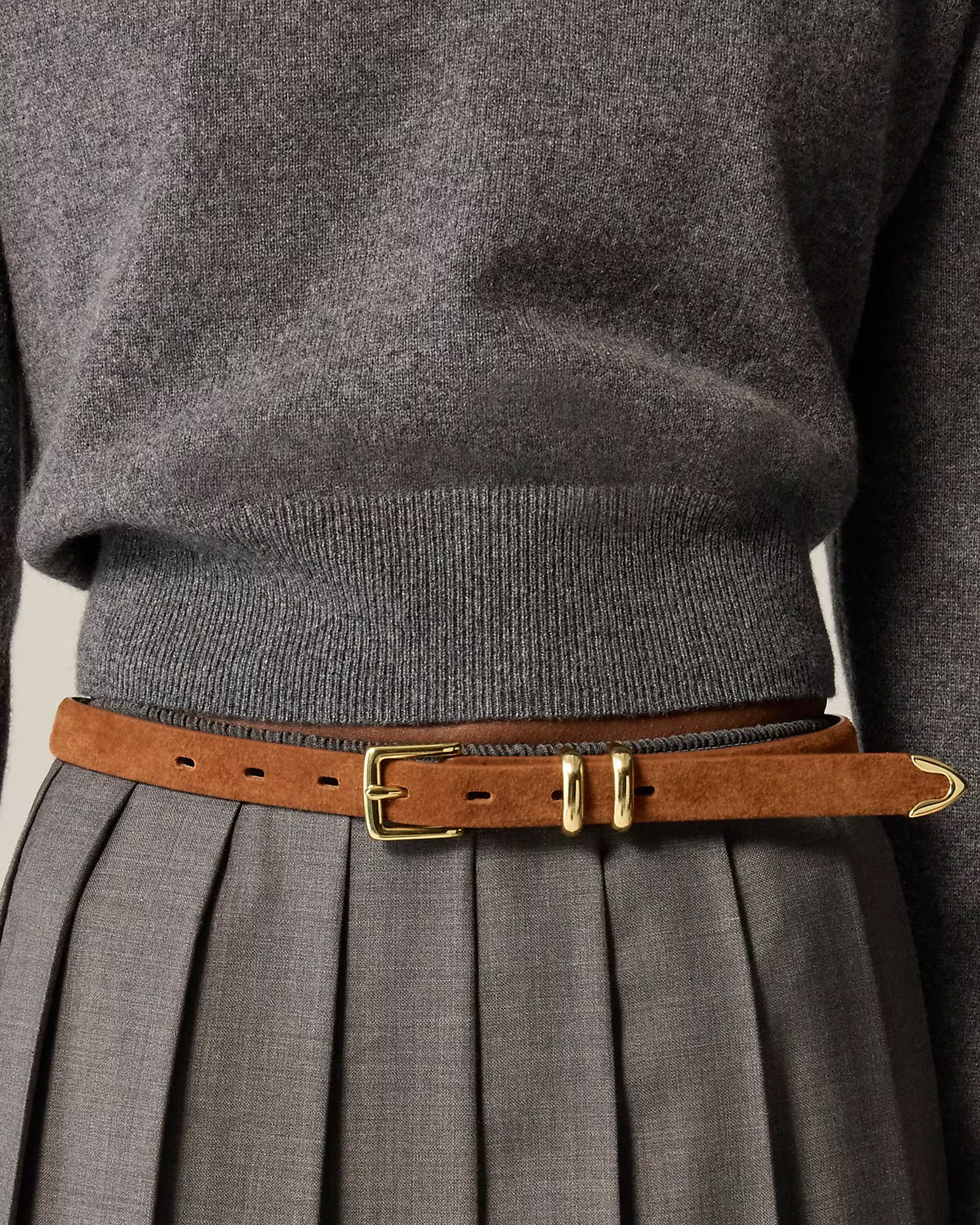 Thin suede belt | J. Crew US