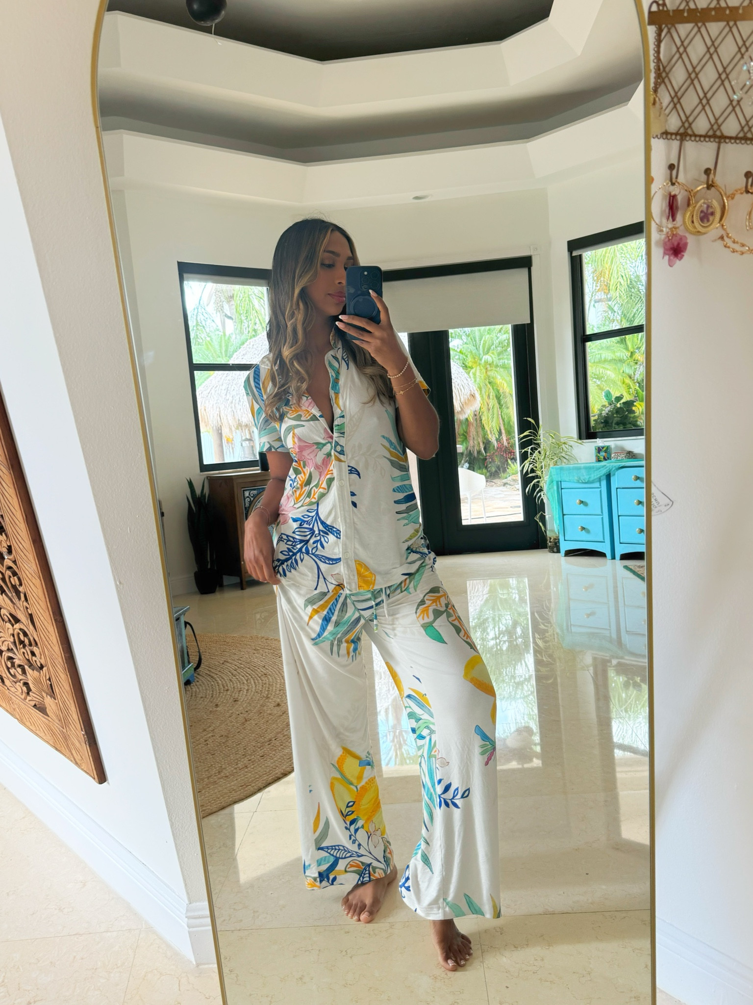 These pj’s are so cute I love getting ready in them