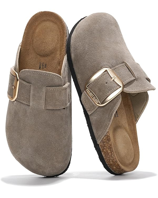 Project Cloud Genuine Leather Clogs for Women Shoes - Memory Foam Insole, Non-Slip & Natural Cork... | Amazon (US)