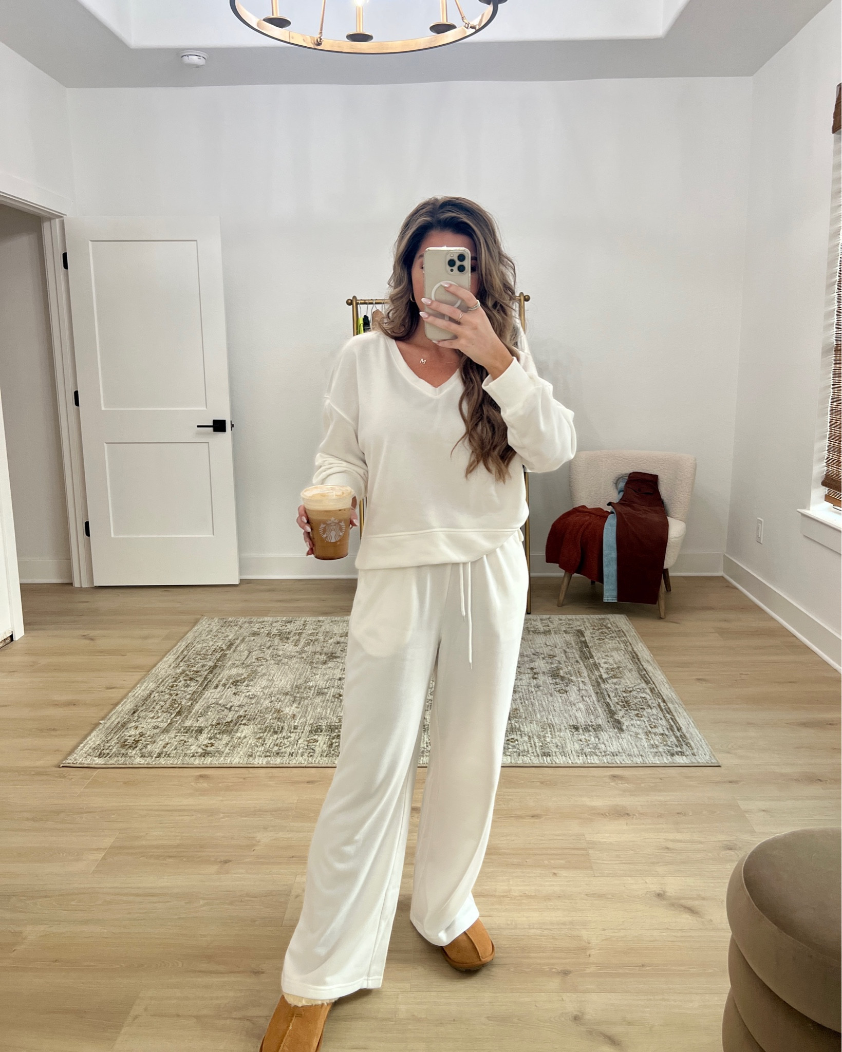 Amazon lounge set 🍂 perfect for Fall! Wearing a size medium, sized one up for a more relaxed fit ✨ my slippers are an UGG look for less from Walmart 🧸

Amazon fall fashion, amazon favorites, amazon find 

#LTKSeasonal #LTKstyletip #LTKfindsunder50