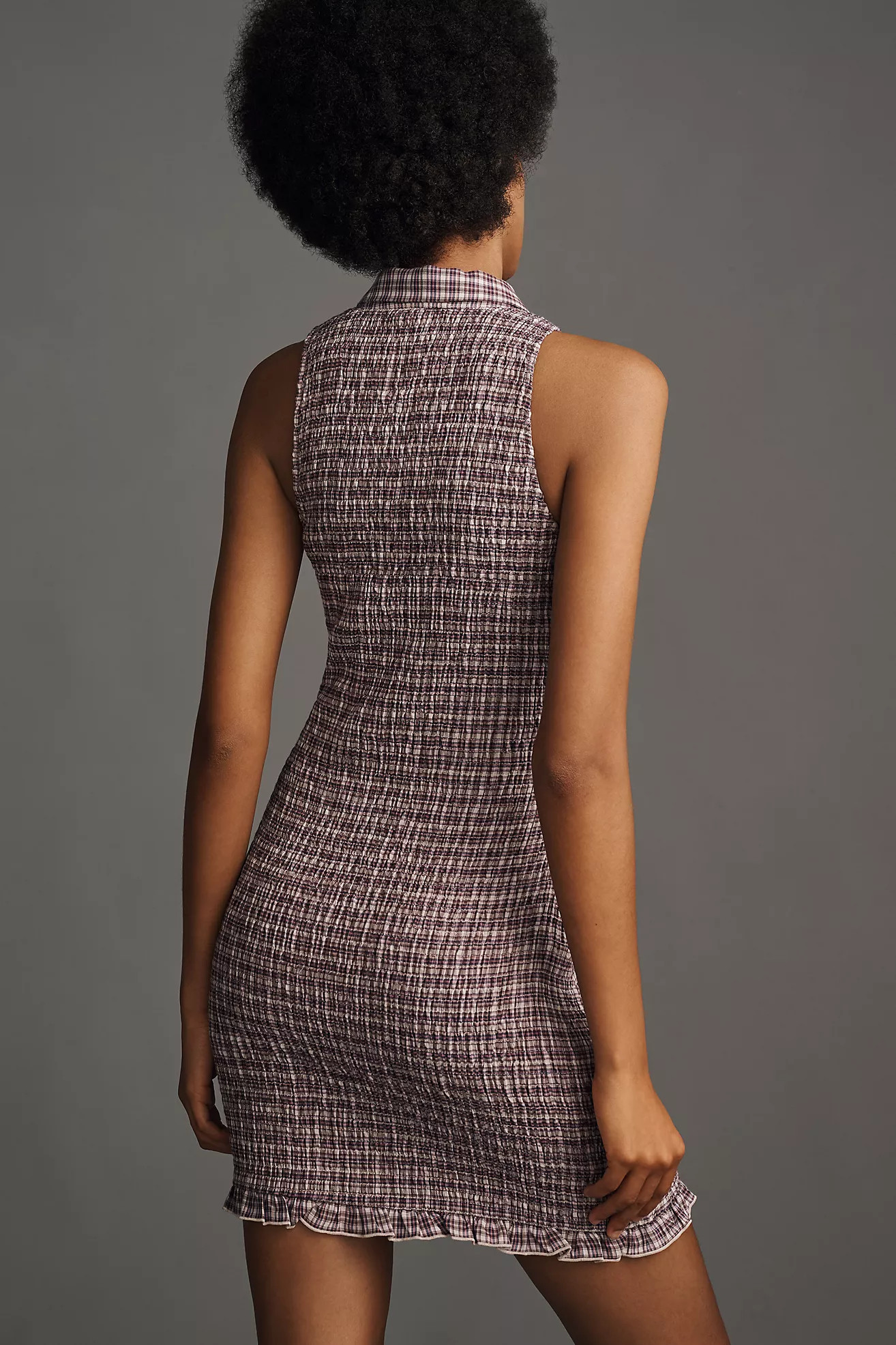 Pilcro Smocked Gingham Mini Dress | Anthropologie (US)