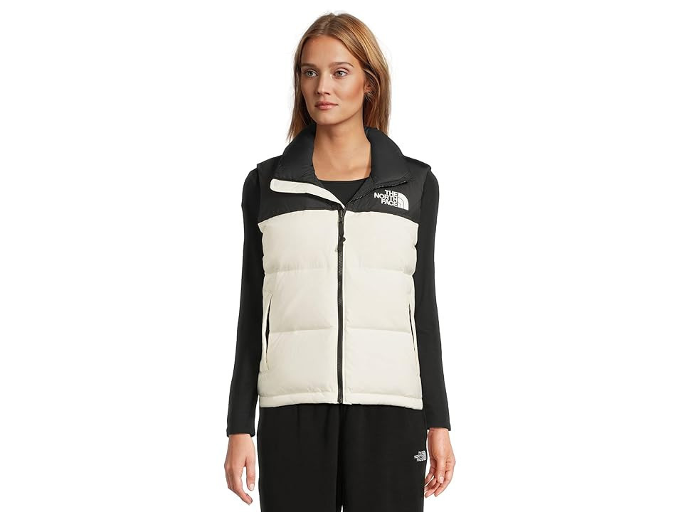The North Face 1996 Retro Nuptse Vest Women's Vest White Dune/TNF Black-R : XS, Down/Nylon | Zappos