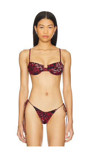 Tutti Printed Underwire Bikini Top | Revolve Clothing (Global)
