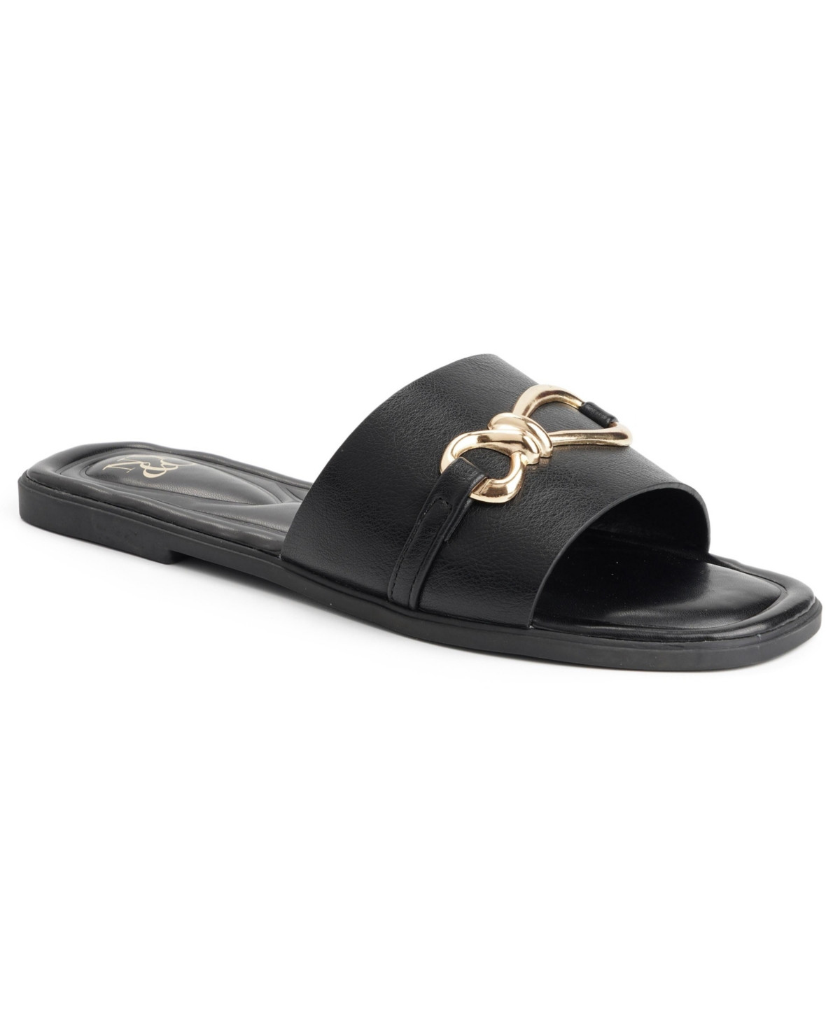 New York & Company Women's Rayla Slides Sandals - Black | Macy's