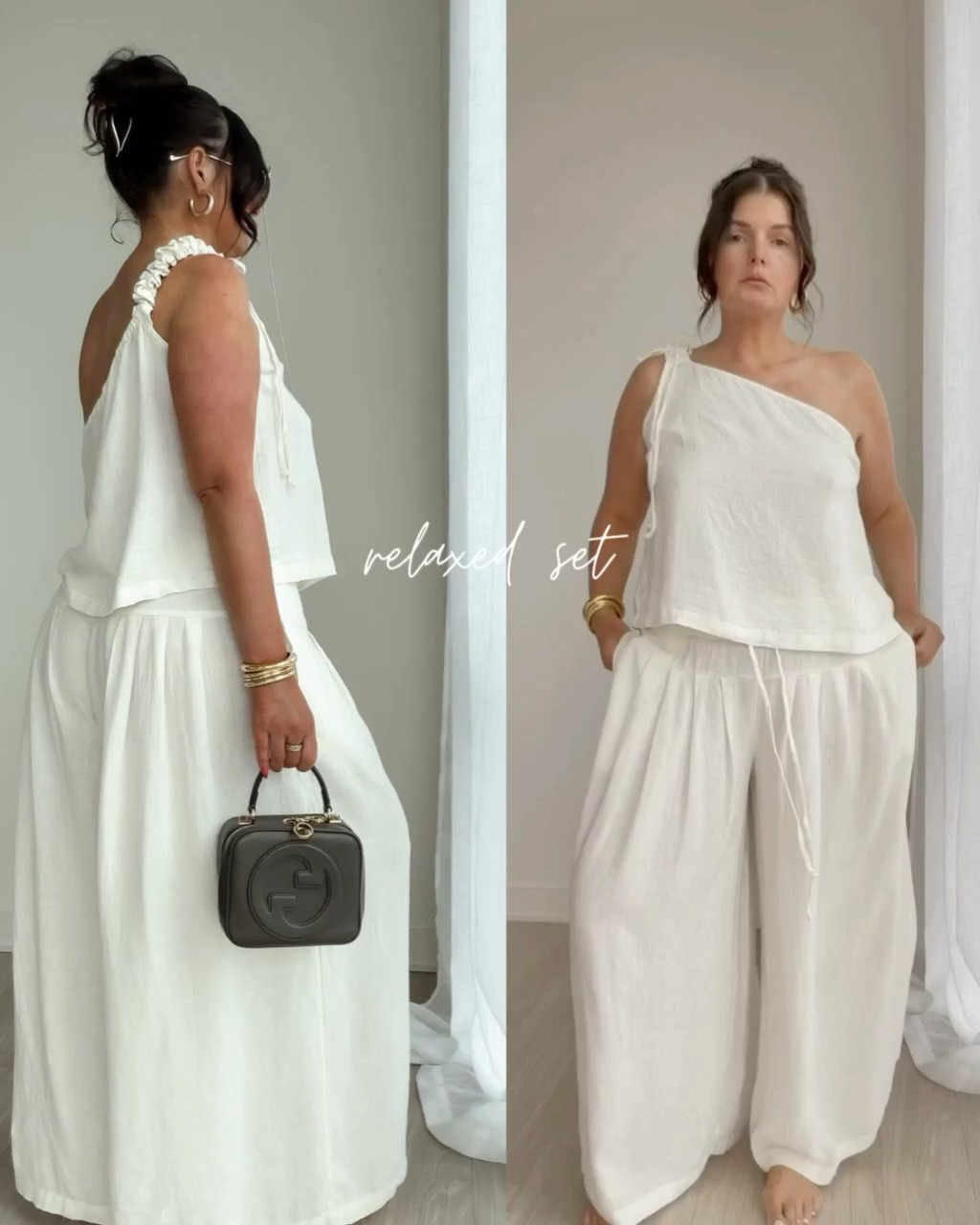 Off the shoulder,linen pant set perfect for a warm summer vacation day  

#LTKootd #LTKSeasonal