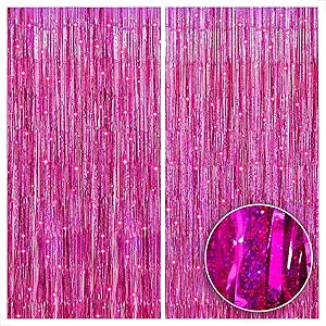 KatchOn, Iridescent Pink Backdrop for Pink Party Decorations - XtraLarge, Pack of 2 | Valentines ... | Amazon (US)