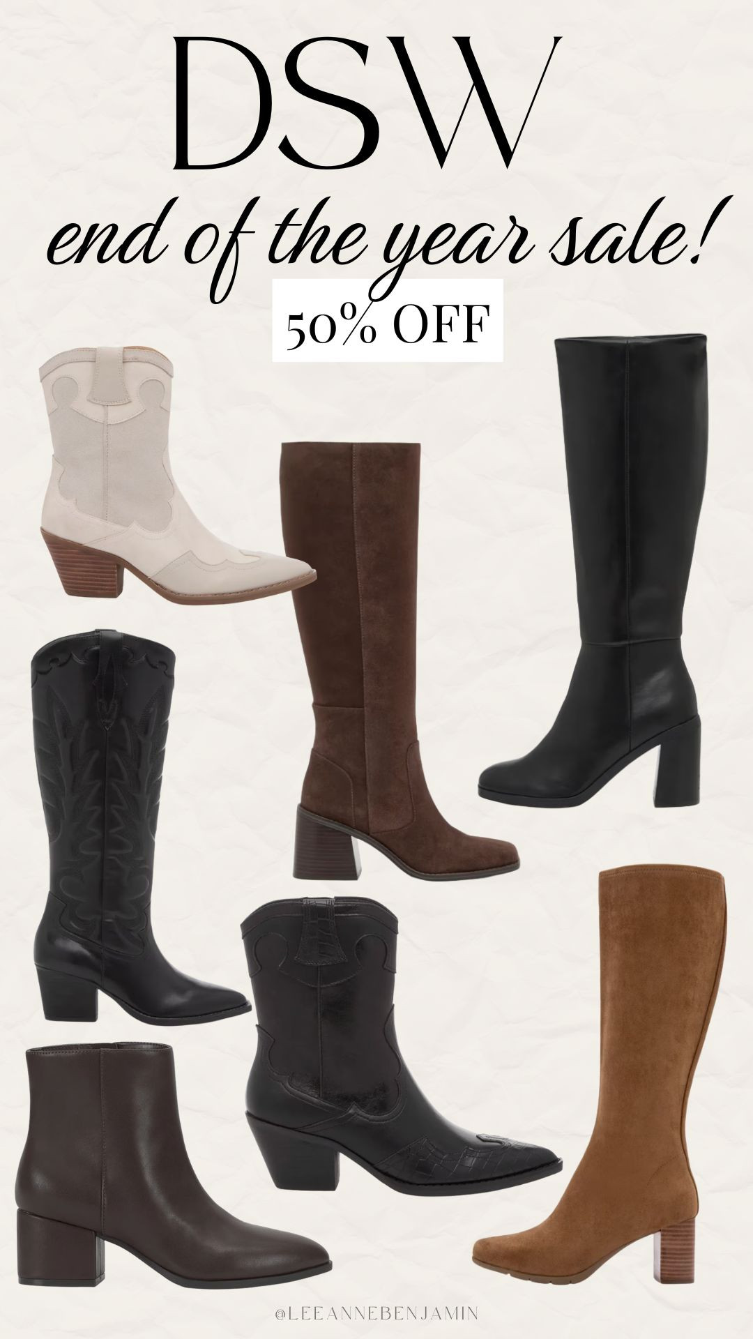 DSW end of the year sale! Tons of name brand boots up to 50% off!  

 #LTKSeasonal #LTKSaleAlert #LTKFindsUnder100