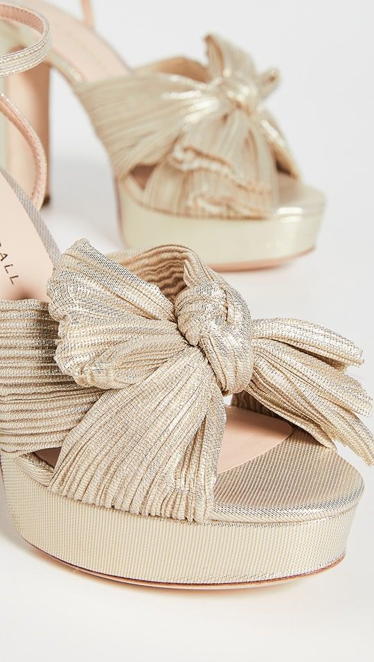 Loeffler Randall Natalia Platform Pleated Bow Heels | SHOPBOP | Shopbop