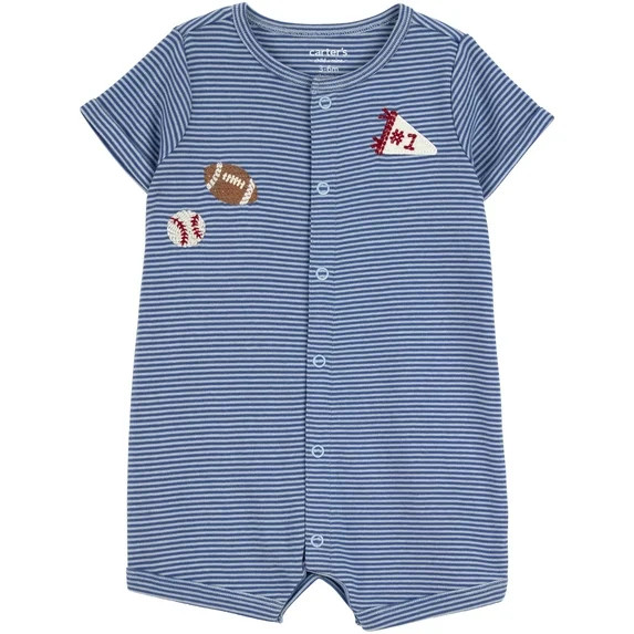 Carter's Child of Mine Baby Boy Romper, 0/3-24 Months | Walmart (US)
