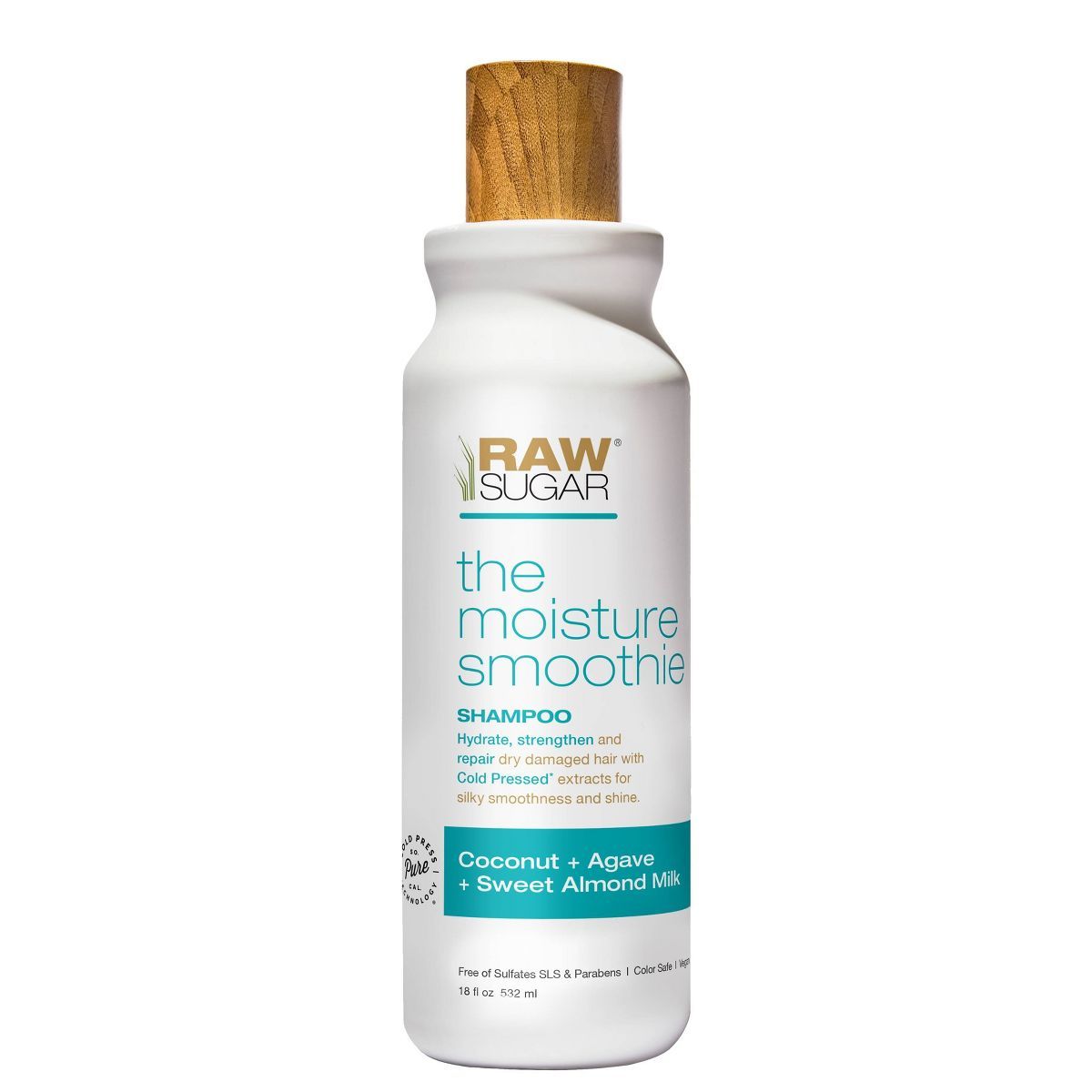 Raw Sugar Shampoo Coconut + Agave + Sweet Almond Milk - 18 fl oz | Target