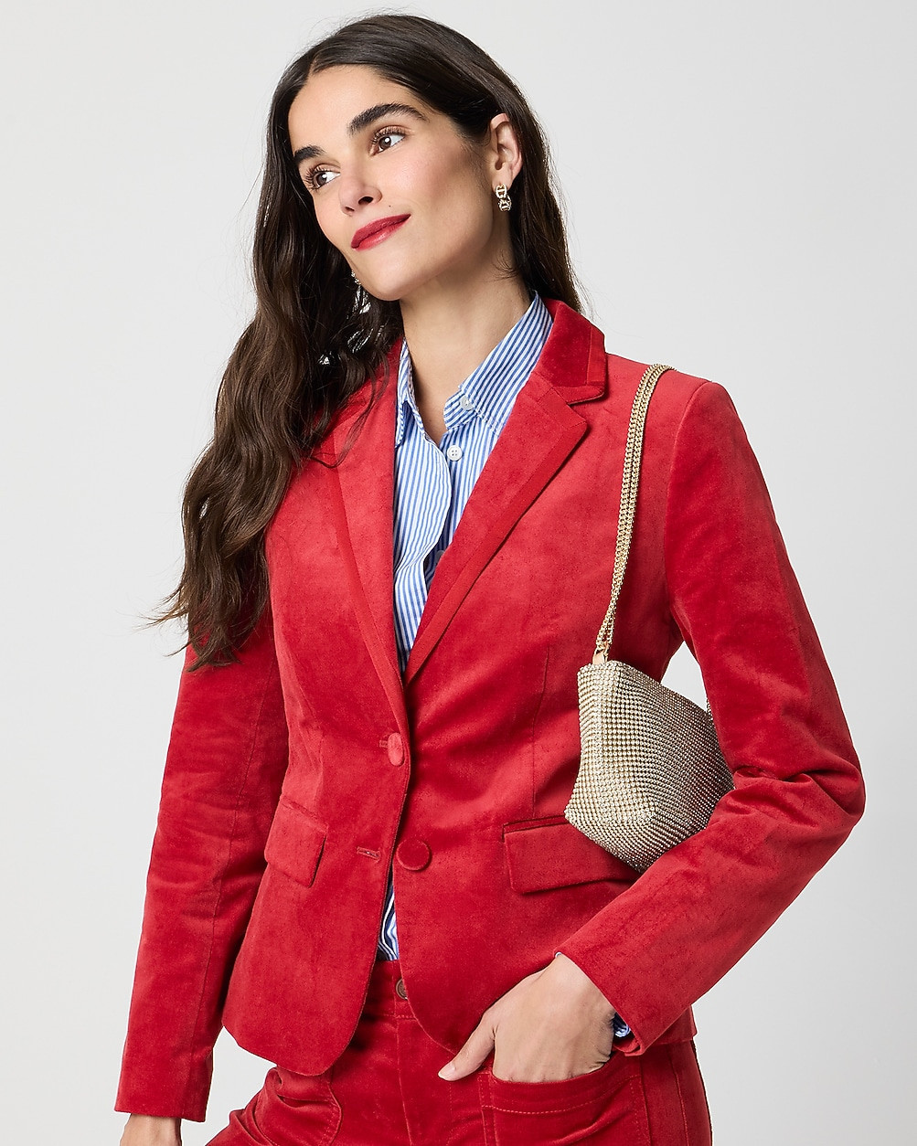 Velvet schoolboy blazer | J.Crew Factory