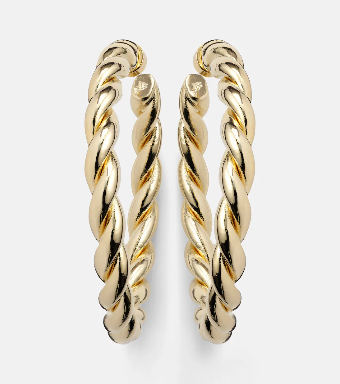 Twisted 14kt gold-plated hoop earrings | Mytheresa (US/CA)