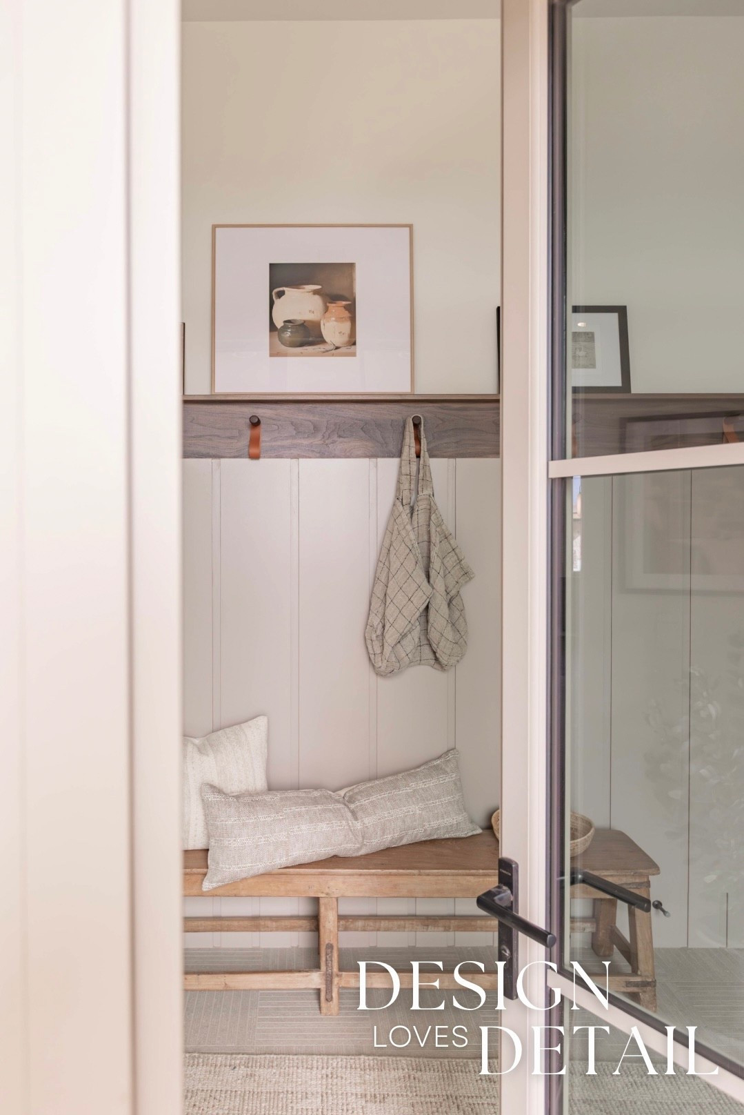 Cutest mudroom views! Love these affordable frames!! See a full tour of this space on DesignLovesDetail.com 🤍 

#LTKSaleAlert #LTKmorningroutine #LTKHome