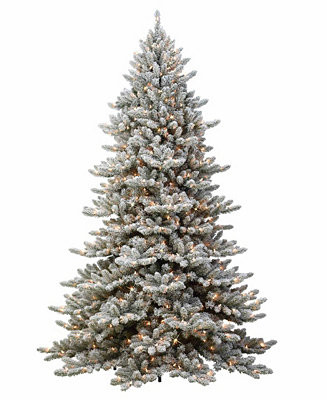 Puleo Pre-lit Artificial Fir Tree 7.5 ft | Macy's