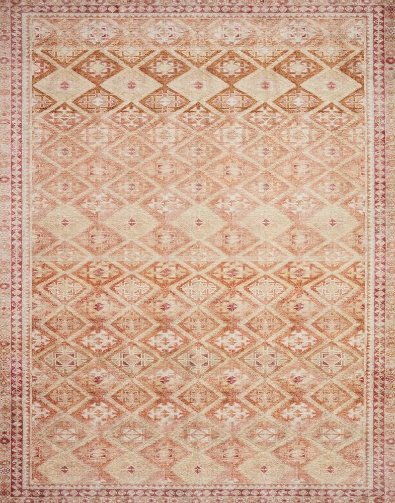 Loloi LAYLA Collection, LAY-16, Natural / Spice, 7'-6" x 9'-6", Area Rug, Soft, Durable, Vintage ... | Amazon (US)