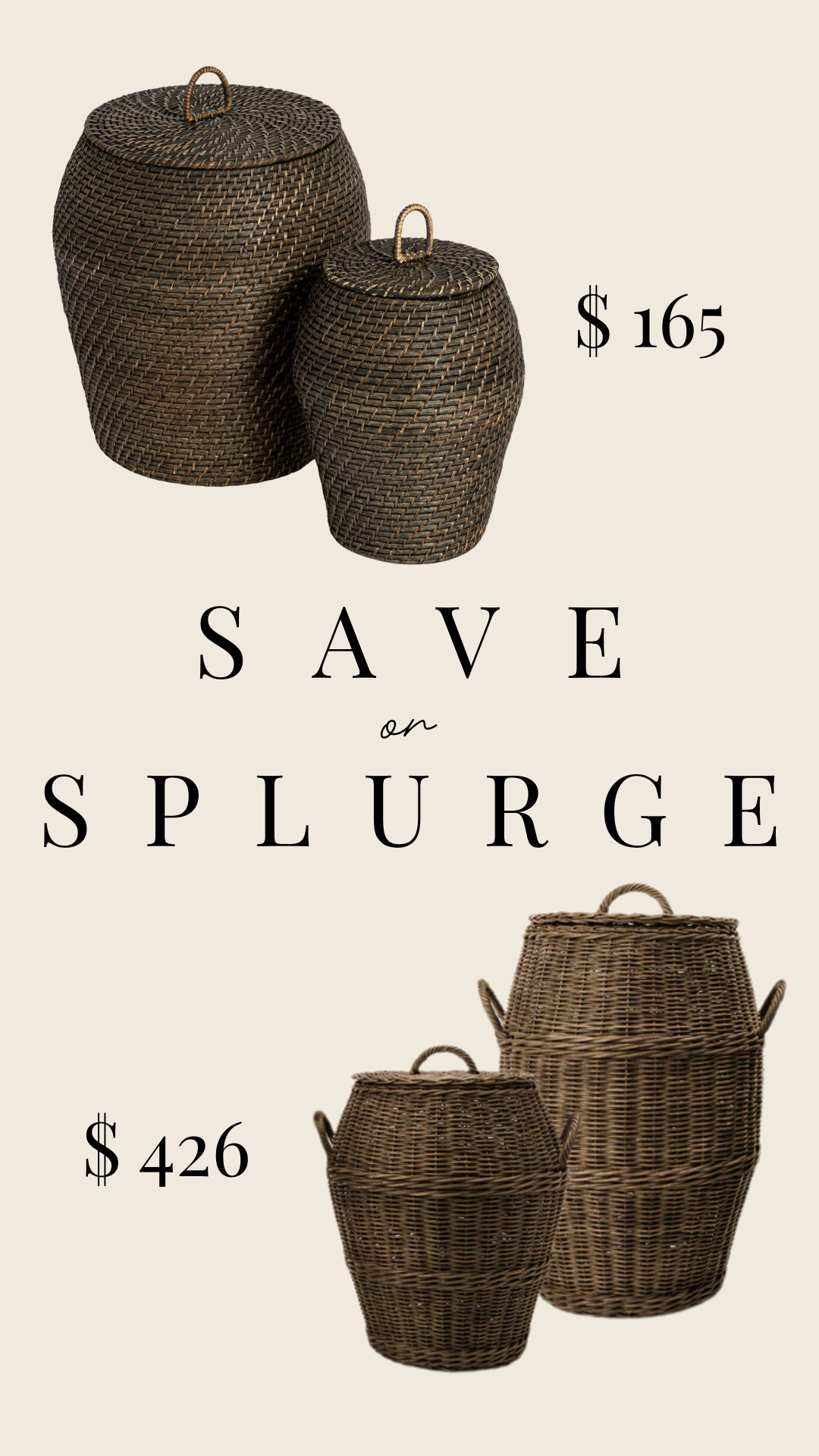 Save or Splurge Wicker Storage Baskets!

home decor, interior design #Walmart #McGeeandCo #StudioMcGee 

 #LTKHome #LTKSaleAlert