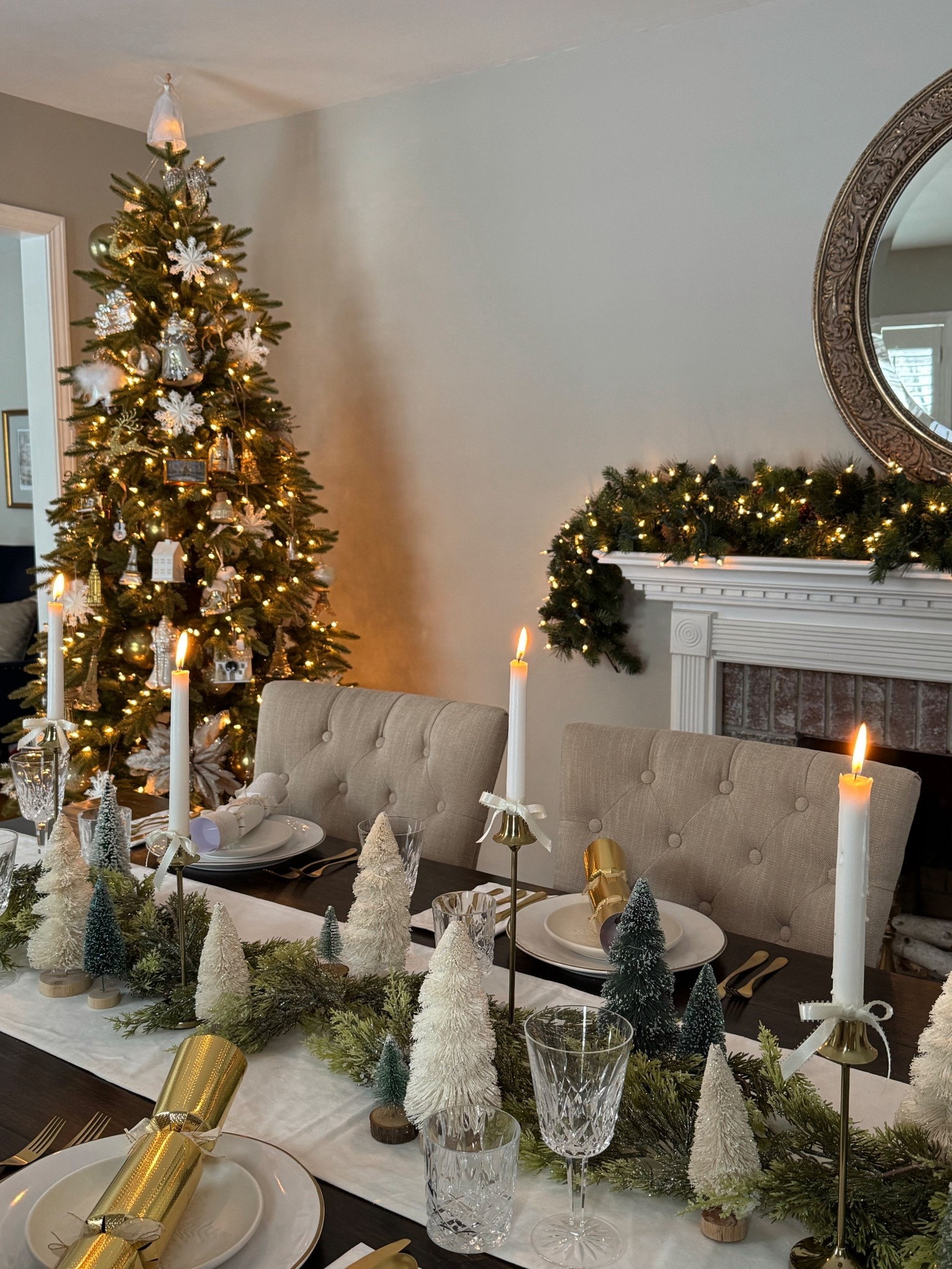 Christmas decor, Christmas tablescape, winter white Christmas decor

#LTKCyberWeek #LTKHome #LTKHoliday