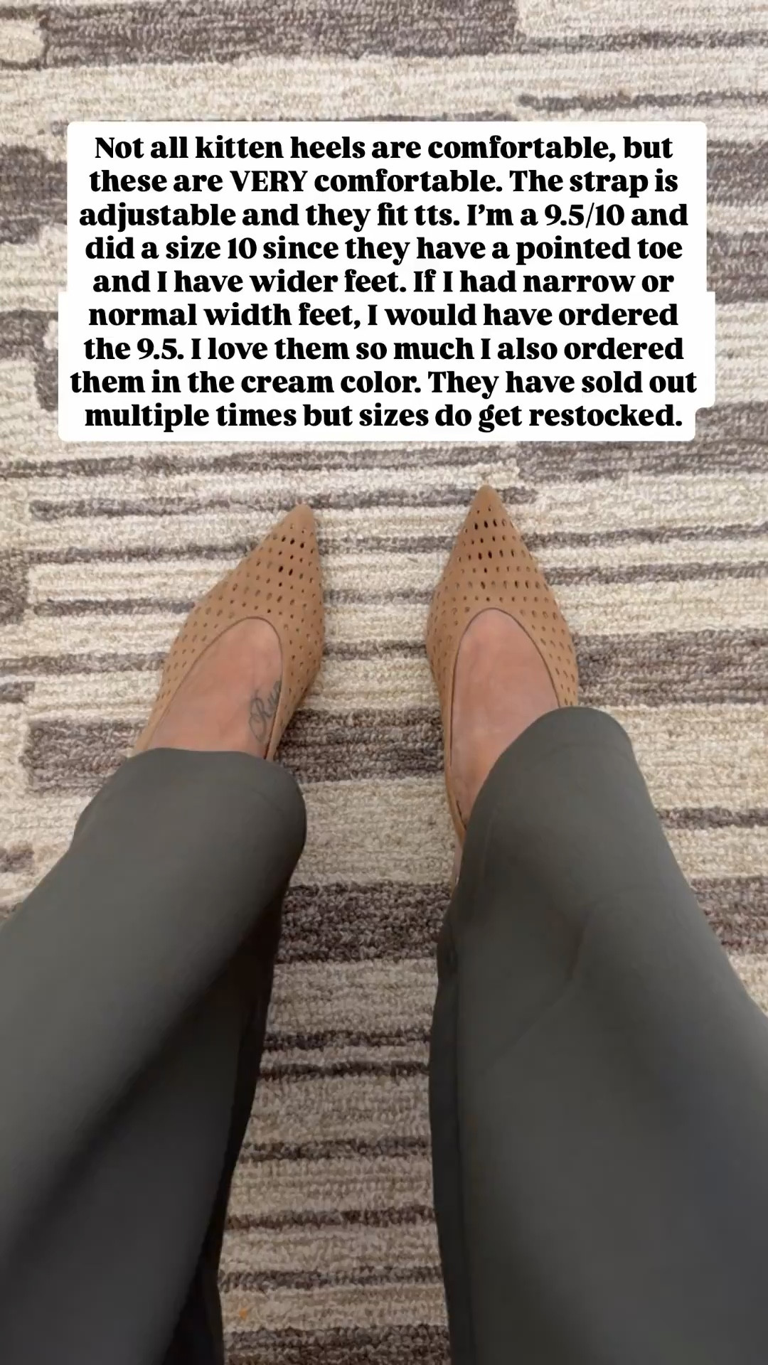 Love these kitten heels and they are actually comfortable! 



#LTKootd #LTKOver40 #LTKWorkwear