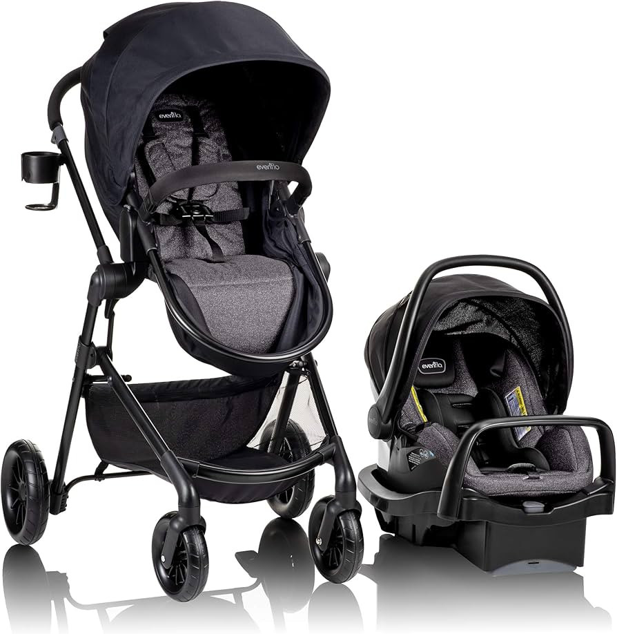 Evenflo Pivot Modular Travel System With SafeMax Car Seat | Amazon (US)