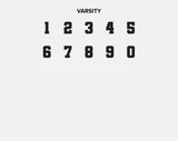 Knotty Varsity Number Custom Bracelet - Onyx Double Digit | BaubleBar