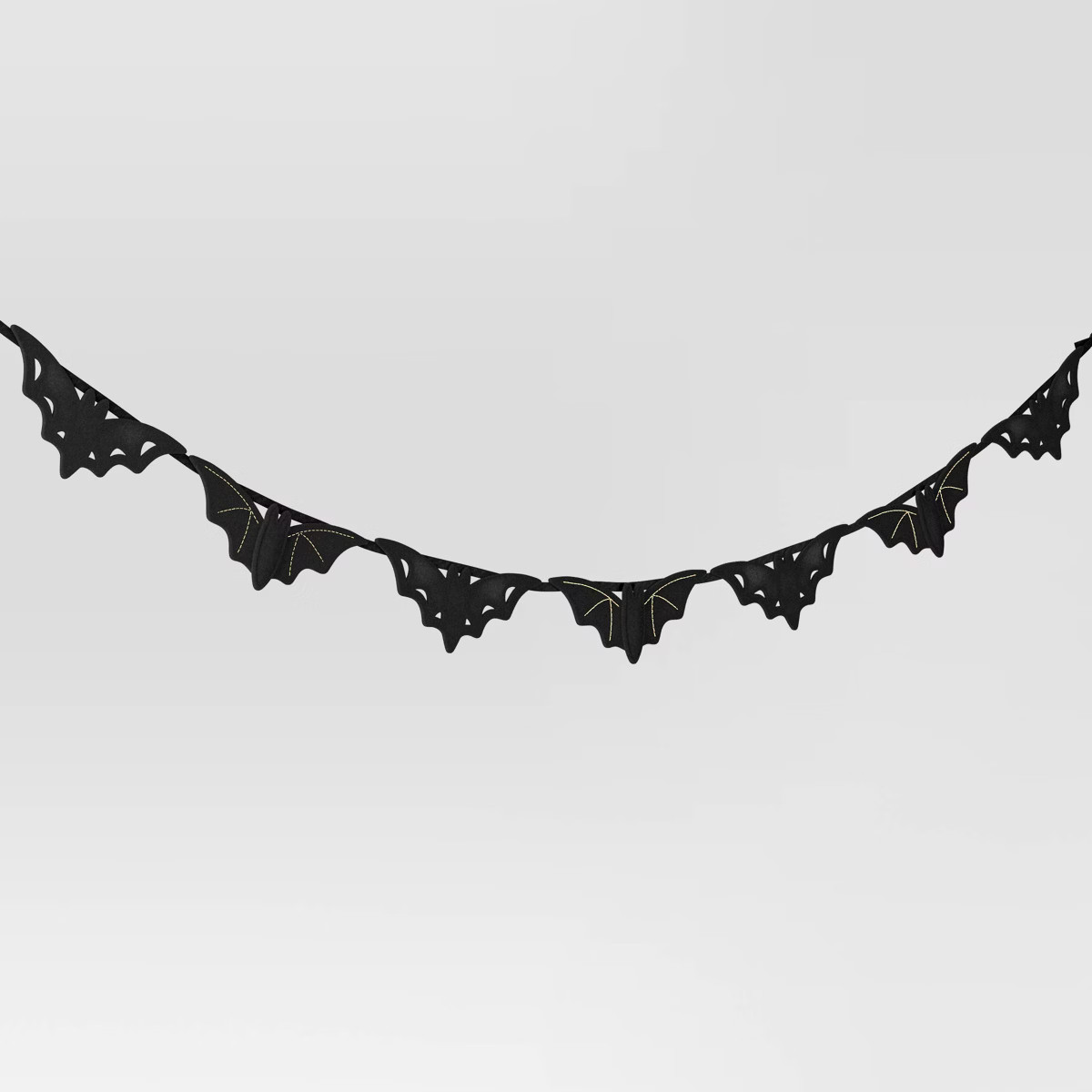 6' Felt Bat Halloween Decorative Garland Black - Hyde & EEK! Boutique™ | Target