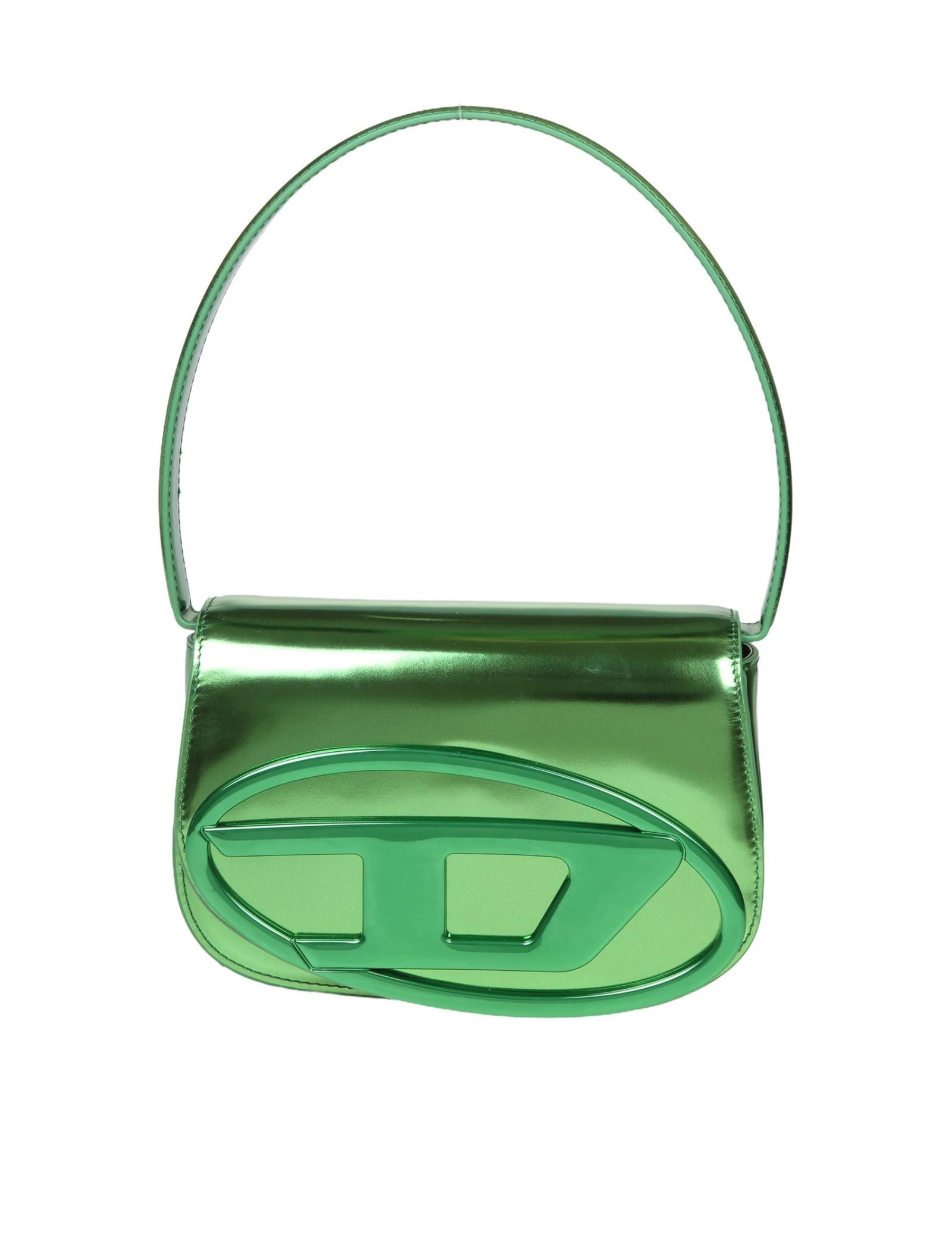 Diesel 1dr Shoulder Bag In Green Color Mirror Leather | Italist.com US