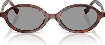 Miu Miu 50mm Oval Sunglasses | Nordstrom | Nordstrom