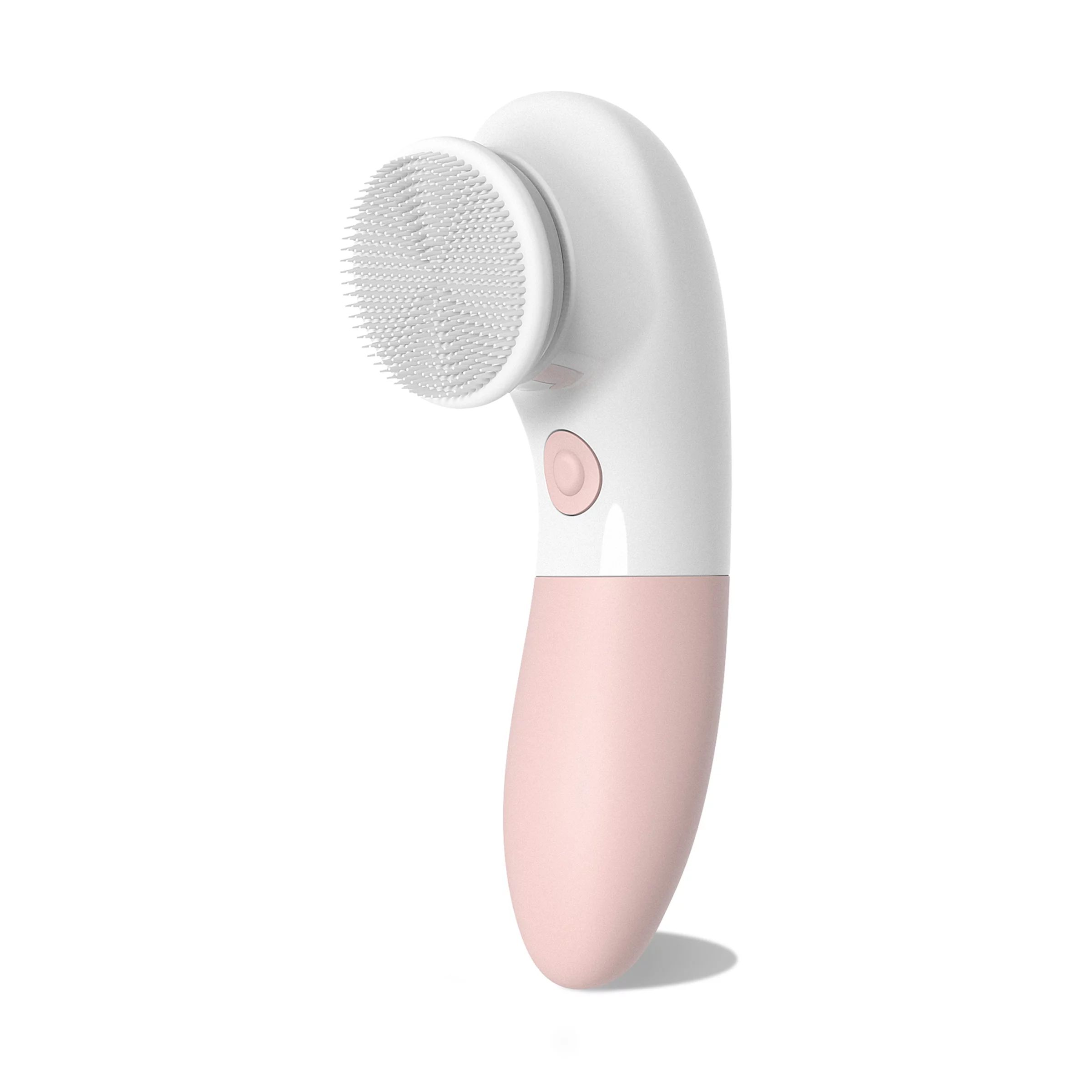 Vanity Planet Raedia Handheld Facial Cleansing Brush with 3 Interchangeable Brush Heads, Pink | Walmart (US)