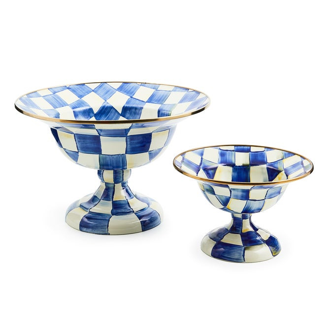 Royal Check Large Compote | MacKenzie-Childs