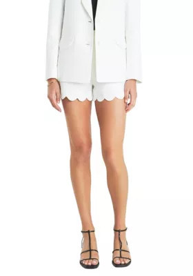 ENGLISH FACTORY Women's Scallop Hem Shorts | Belk