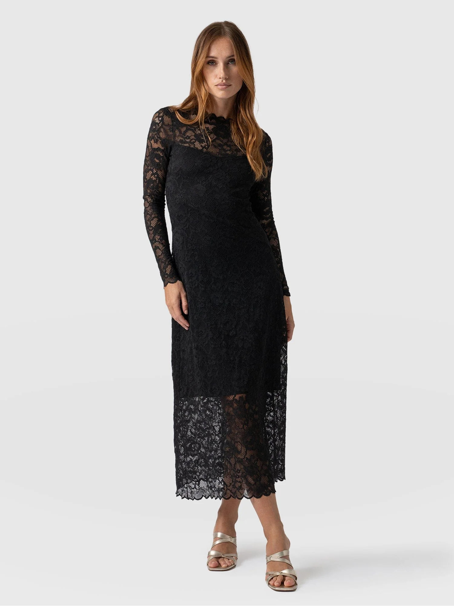 Runway Lace Dress - Black | Saint + Sofia