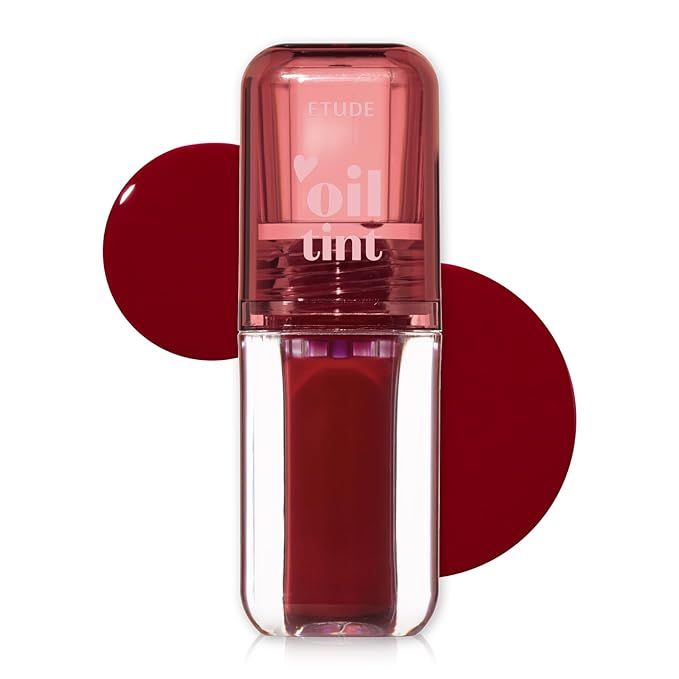 ETUDE Dear Darling Oil Tint #2 Plum Berry 4.2g | High Moisturizing and Strong Hydrating Lip Oil/L... | Amazon (US)