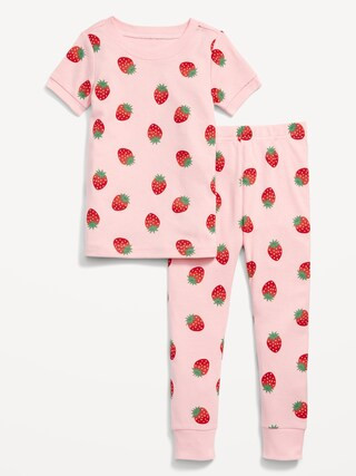Unisex Printed Snug-Fit Pajama Set for Toddler | Old Navy (US)