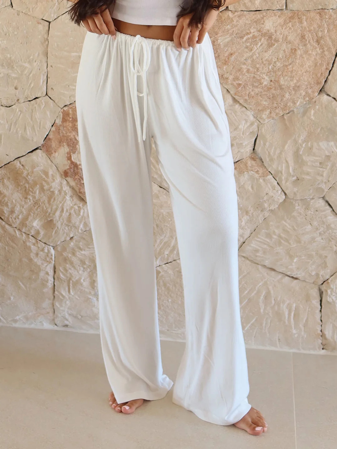 EASE Lounge - Pants • White | Ninety-9
