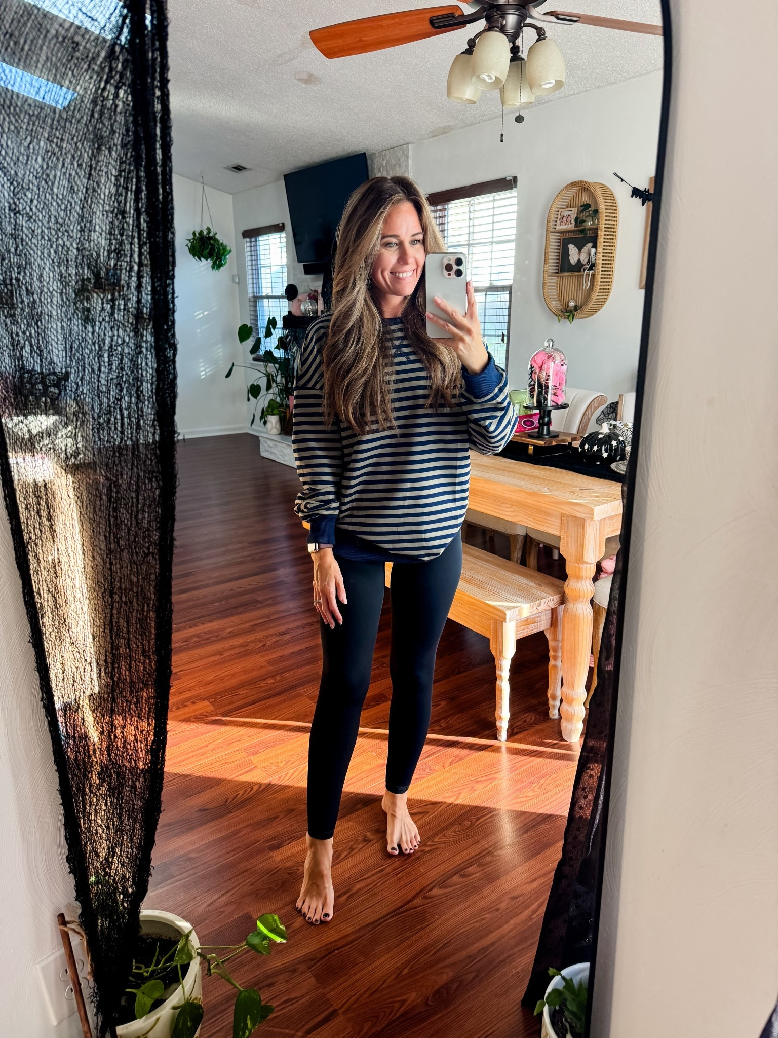 Perfect fall  pullover. Love the sage green/ navy stripe combo. Wearing a size small for an oversized fit.

#LTKFindsUnder50 #LTKStyleTip #LTKSaleAlert