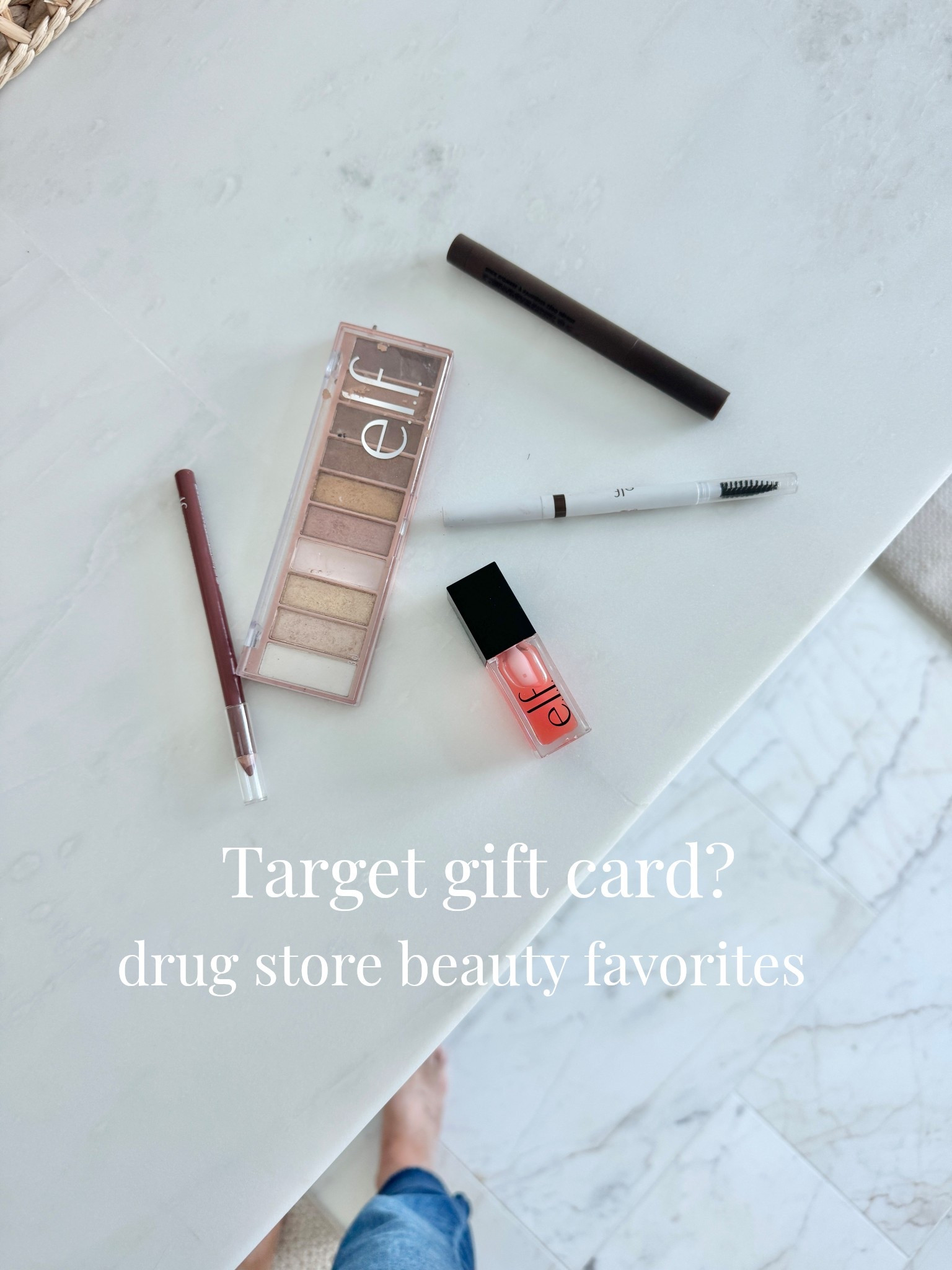 Drug store beauty favorites. 
Lip liner mauve. Coral gloss. Cool beans shadow pencil.  Nude eye shadow palette. Taupe brow pencil. Not pictured but linked “toasted” lip balm.  



#LTKBeauty #LTKgrwm #LTKFindsUnder50