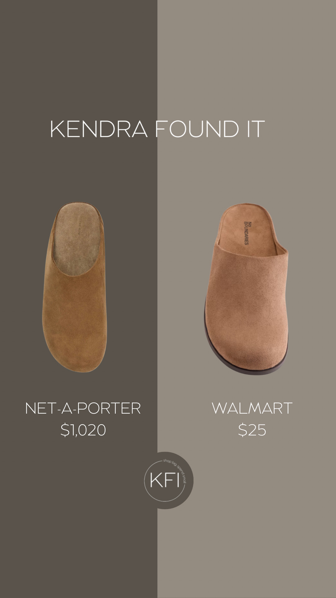 The Row's Hudson suede mule is one of those quiet luxury pieces I've had my eye on for a while, but at $1,020, it's just not in the budget. I found this Row Hudson mule dupe at Walmart for $25, and it has the same minimalist silhouette and low block heel that make the original so popular. It's an easy way to get the look without spending four figures on shoes. This is exactly the kind of swap I love sharing . Linking both here so you can compare and shop the dupe.

Fall fashion, fall shoes, fall slip-on

#LTKSeasonal #LTKootd #LTKSaleAlert