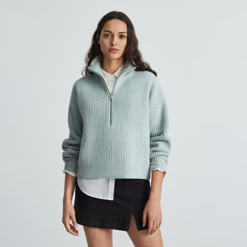 The Felted Merino Half-Zip Sweater | Everlane