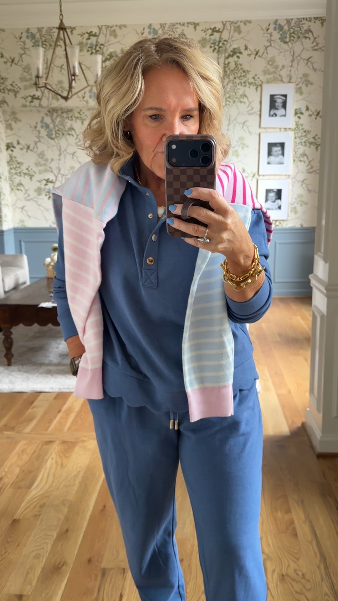 Travel outfit! About a 7 hr drive. 
Wearing a medium in all, medium petite in joggers 

#LTKOver40 #LTKTravel #LTKPetite