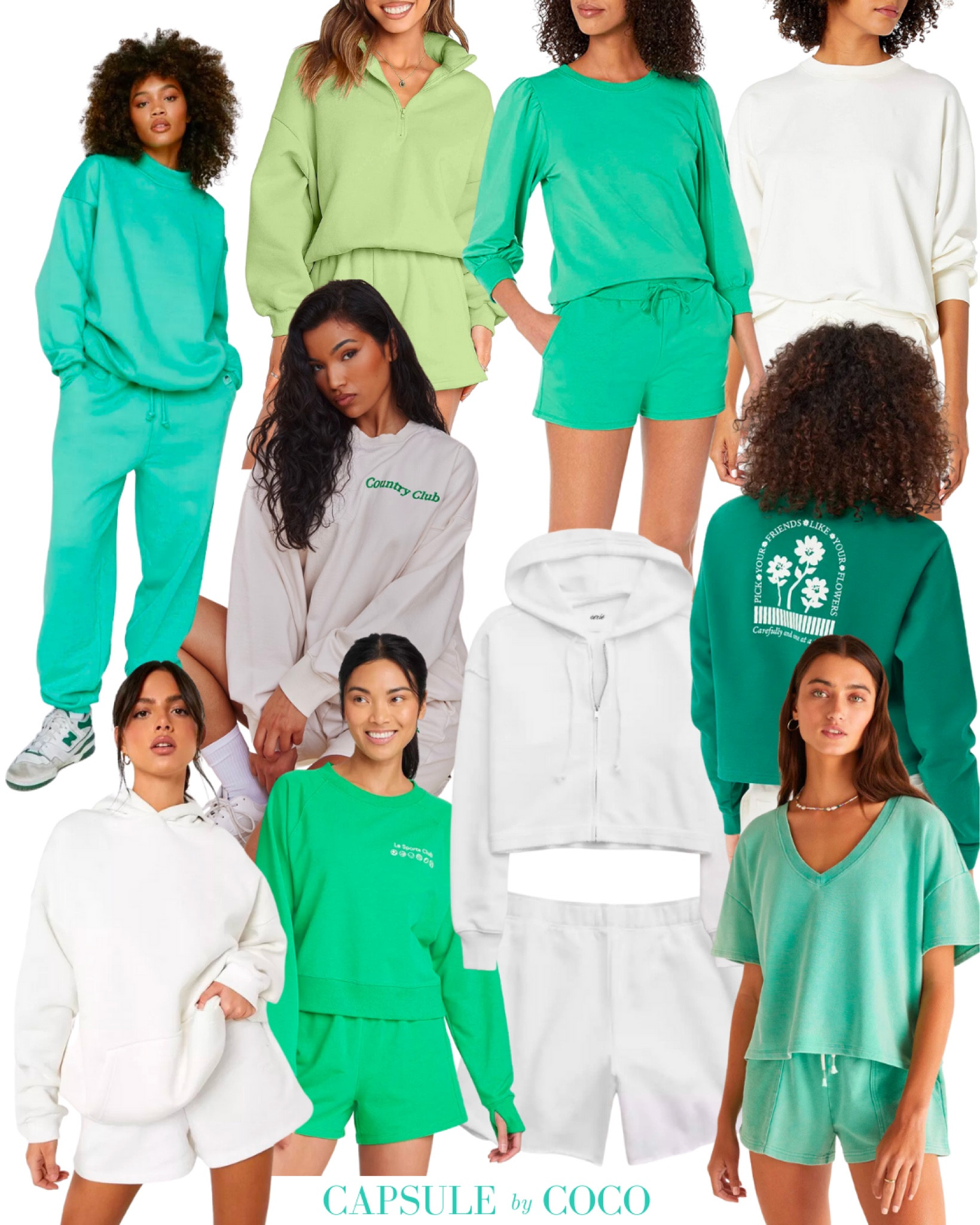 LOUNGEWEAR 💚🤍

Lounge set, lounge sets, loungewear, sweat set, sweats, sweatpants, sweat shorts, hoodie, crewneck, preppy loungewear, matching set, matching sets, green sweatshirt, green sweat set, green loungewear, white sweatshirt, white sweat set, white loungewear, Capsule By CoCo, CapsuleByCoCo

#LTKFind #LTKstyletip