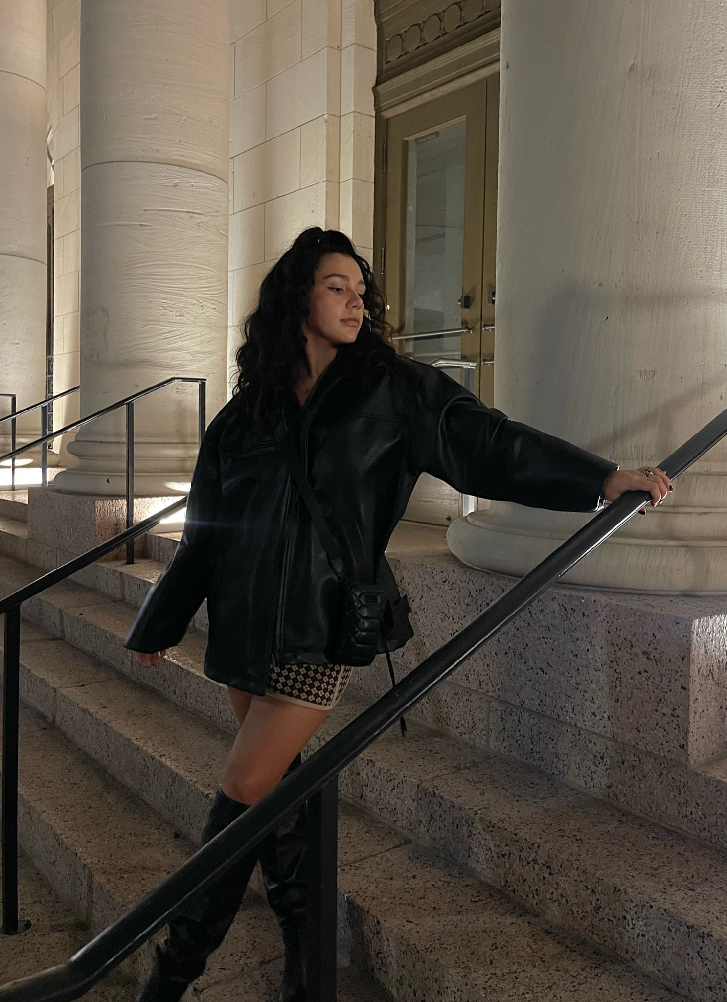 Living for this blacked out leather look 🖤

#LTKstyletip #LTKGiftGuide #LTKHolidaySale