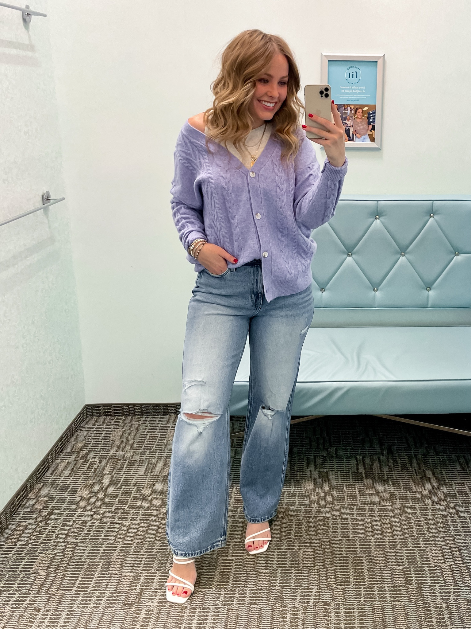 Wide leg jeans. Easy spring cardigan 

#LTKWorkwear #LTKSaleAlert #LTKValentine