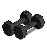 RBX Vinyl Coated Hand Weight Dumbbell Set (3lbs Each) - Hex Shaped, Roll Free for Body Building/Scul | Amazon (US)