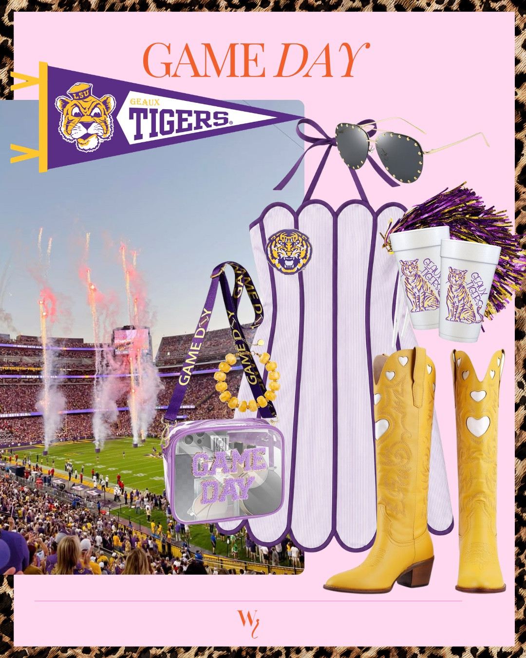LSU gameday outfit inspo

#LTKSeasonal #LTKdayinmylife #LTKootd