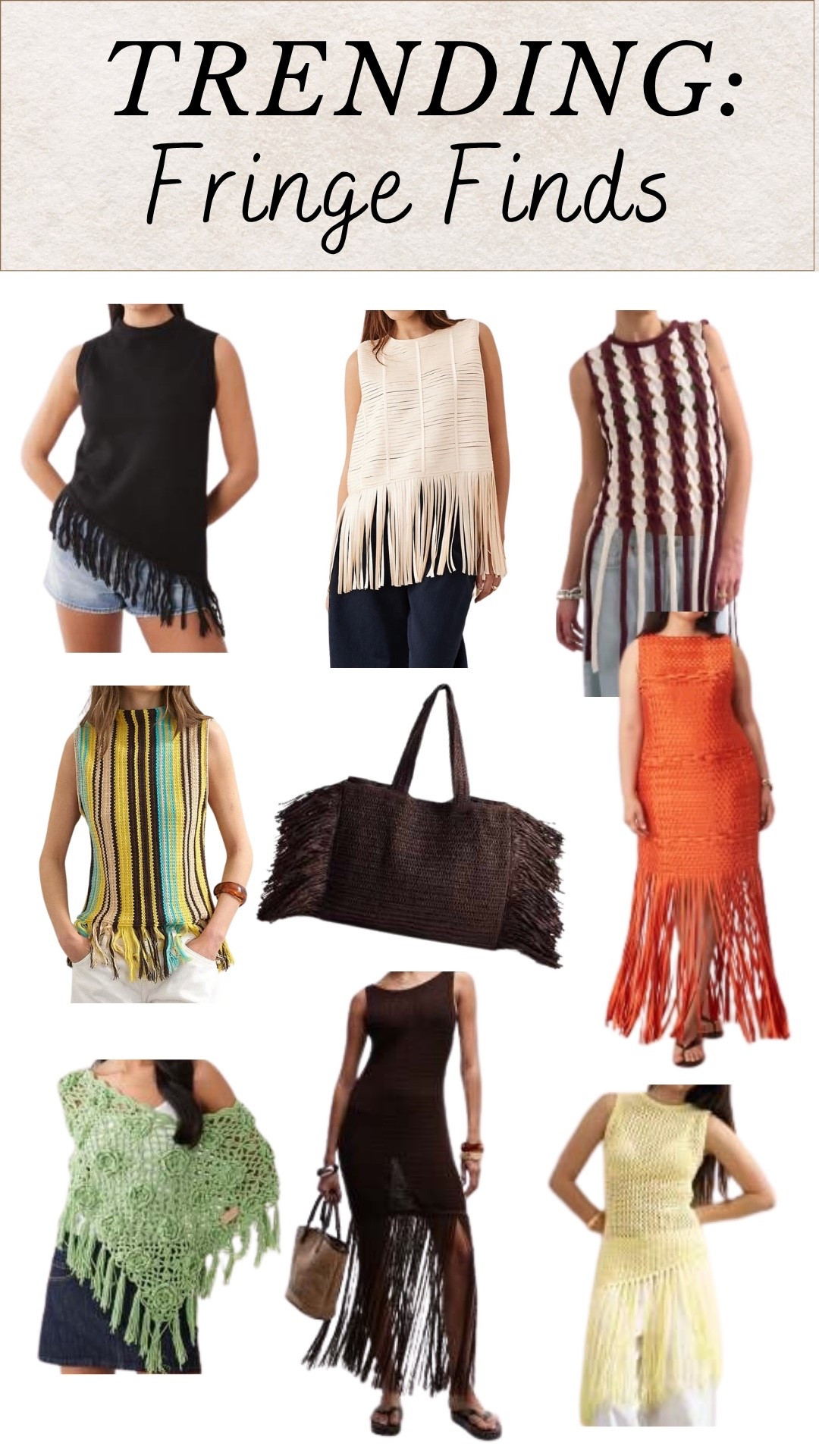 One of my favorite current trends is Fringe. Here are some of my favorite fringe finds!

#LTKootd #LTKgrwm