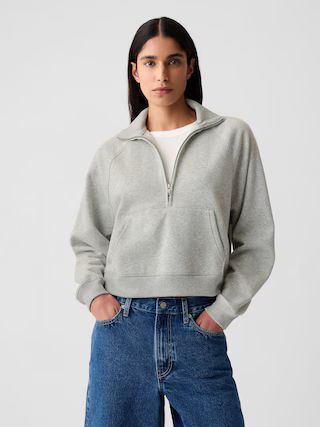 Vintage Soft Cropped Half-Zip Pullover | Gap (US)