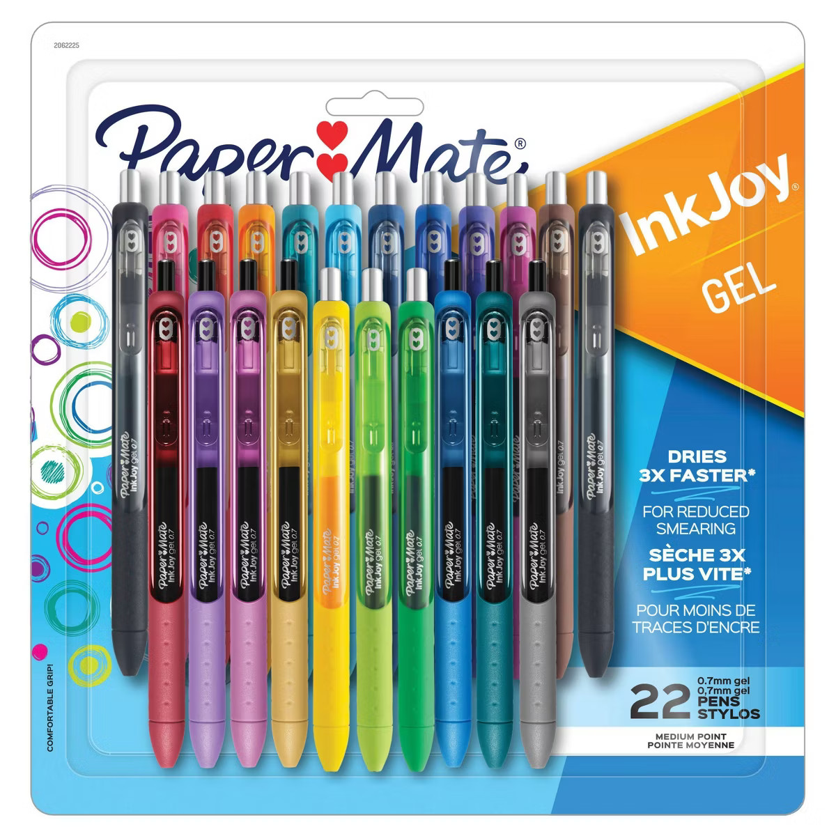 Paper Mate InkJoy 22pk Gel Pens 0.7mm Medium Tip Multicolored: Retractable, Quick Drying, Rubber ... | Target