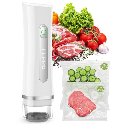 FEPPO Vacuum Sealer for Food with Visible Water Tank, Handheld Saver Compact Vacuum Sealer Machin... | Amazon (US)