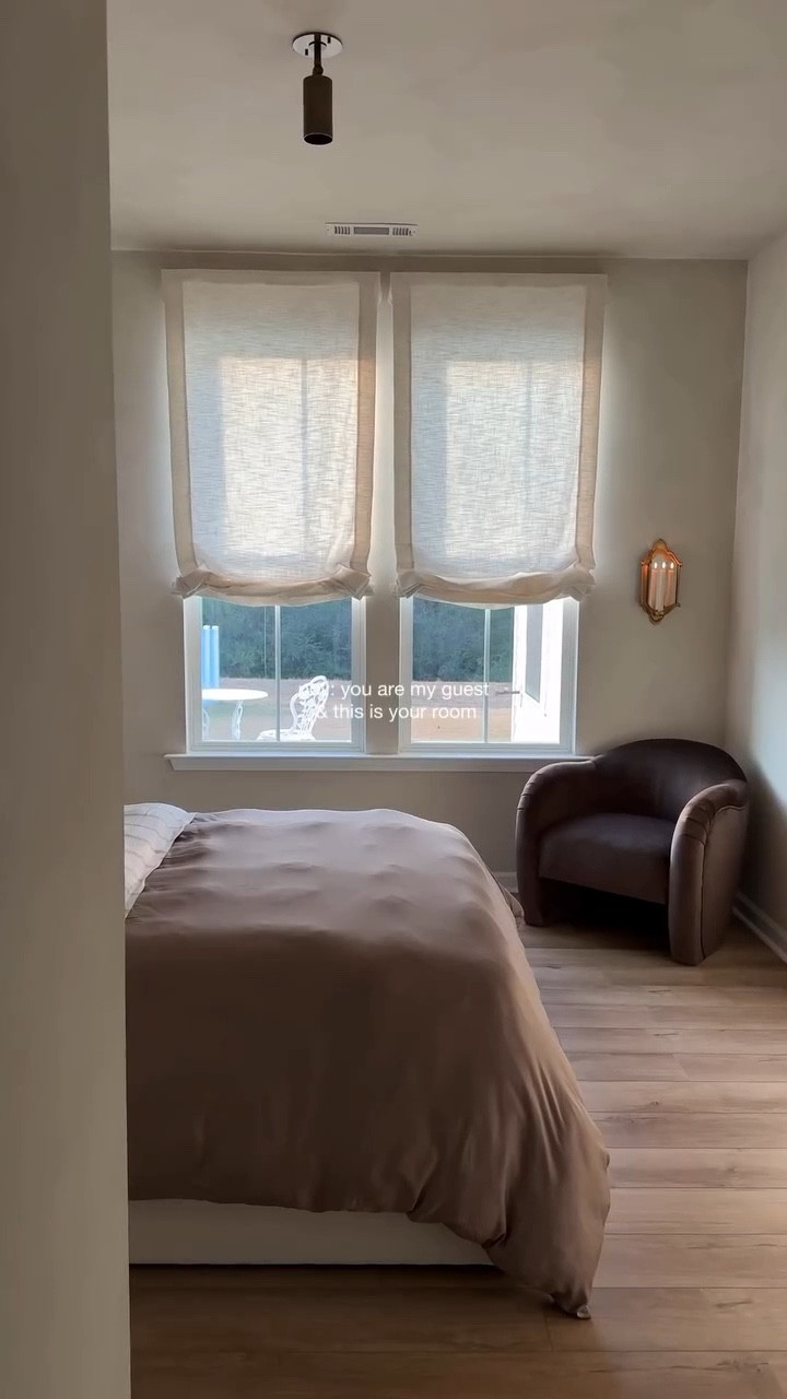 We try soooo hard not to sleep in this room!! It’s so bright, airy & cozy ☁️ cannot wait to eventually add more to it! 

Paint- @coloratelier 
Bed & Chair- @wayfair 
Curtains- @neutralcurtains 
Bedding- @cozyearth 




#LTKSaleAlert #LTKHome