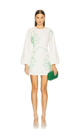 Luna Mini Dress in Ivory | Revolve Clothing (Global)